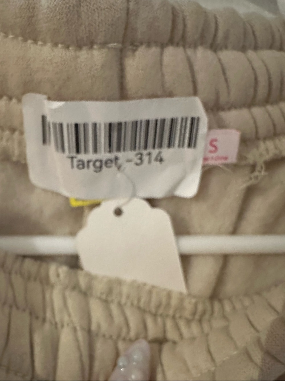 Beige Graphic Logo Sweatpants for Women - Picture 5 of 7